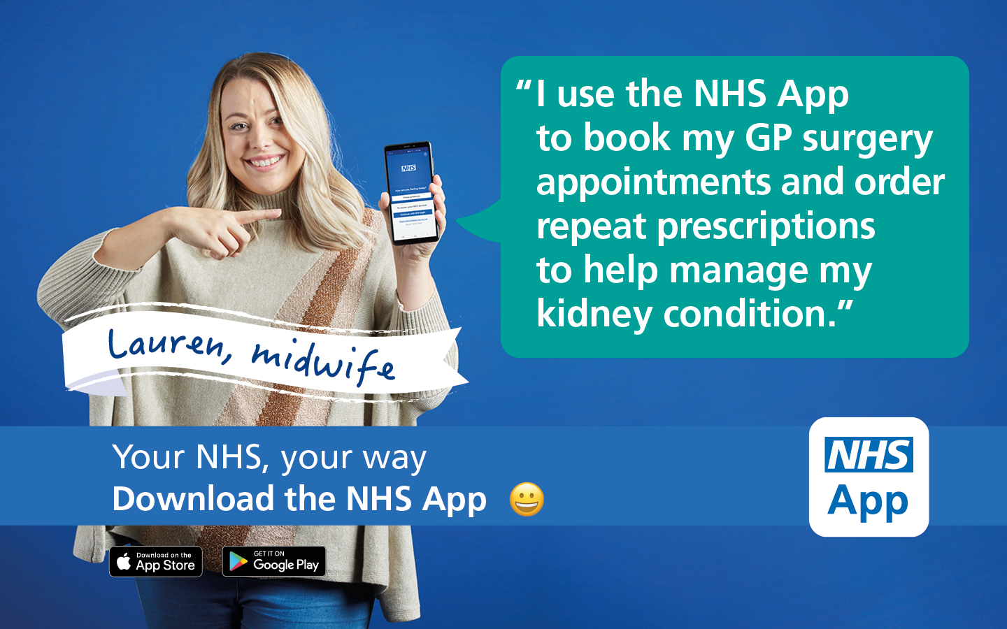 NHS App SCREENSAVER 1440x900 Midwife